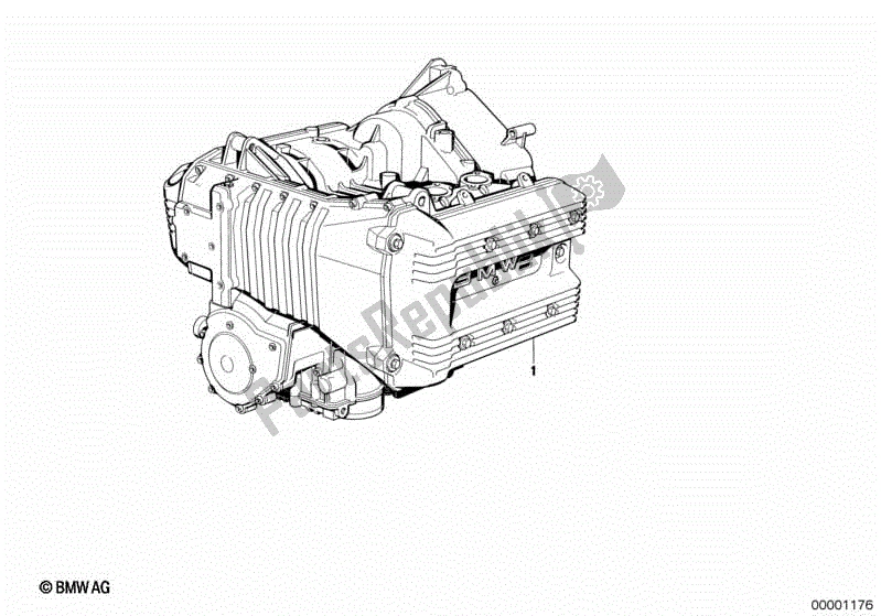 Todas las partes para Motor Corto de BMW K 75 RT 750 1989 - 1995