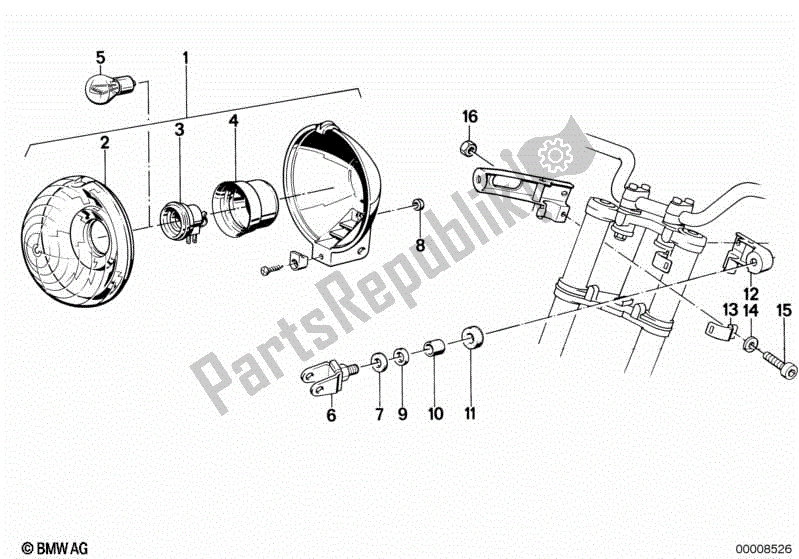 Todas las partes para Luz De Señalización de BMW K 75 RT 750 1989 - 1995