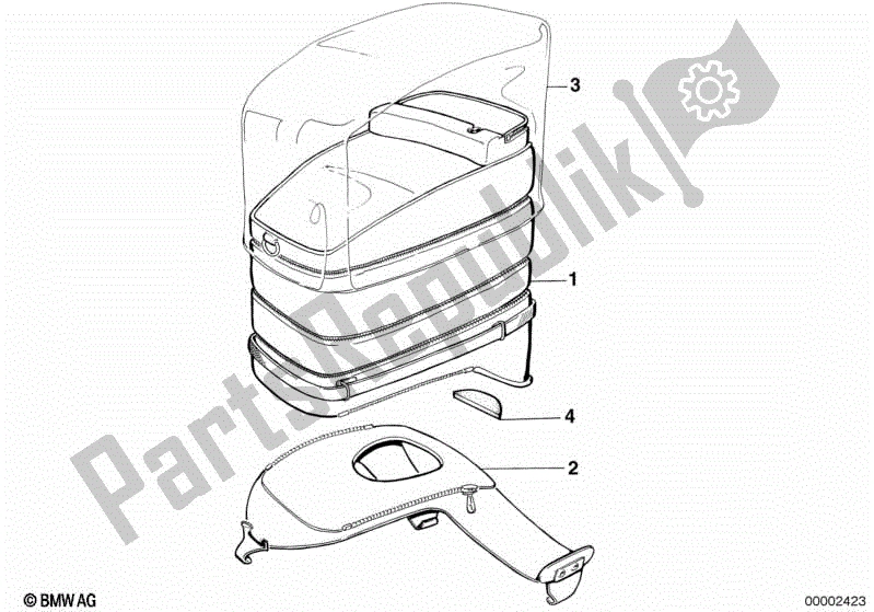 Todas las partes para Bolsa De Tirantes de BMW K 75 RT 750 1989 - 1995