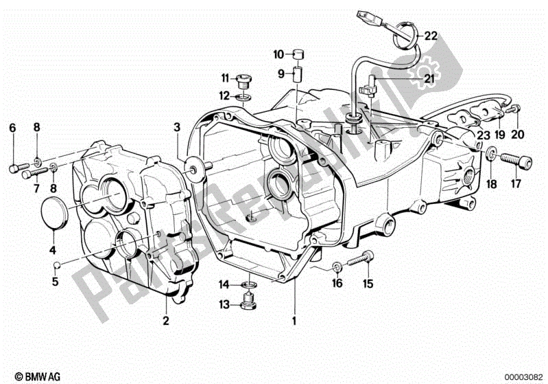 Todas las partes para Caja De Transmisión / Montaje. Piezas / Juntas de BMW K 75 RT 750 1989 - 1995