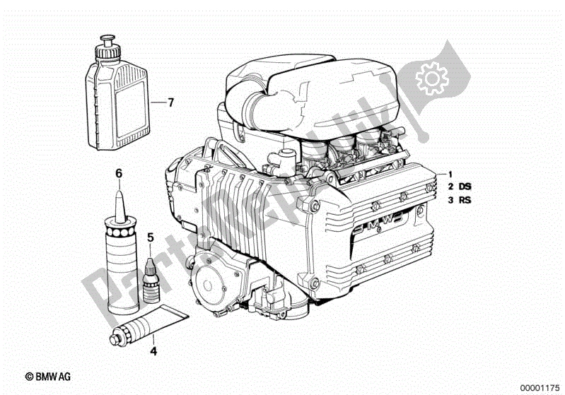 Todas las partes para Motor de BMW K 75S 750 1986 - 1995