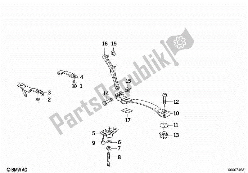 Todas las partes para Piezas De Montaje Para Banqueta de BMW K 75S 750 1986 - 1995