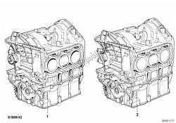 motor corto / cárter con pistones