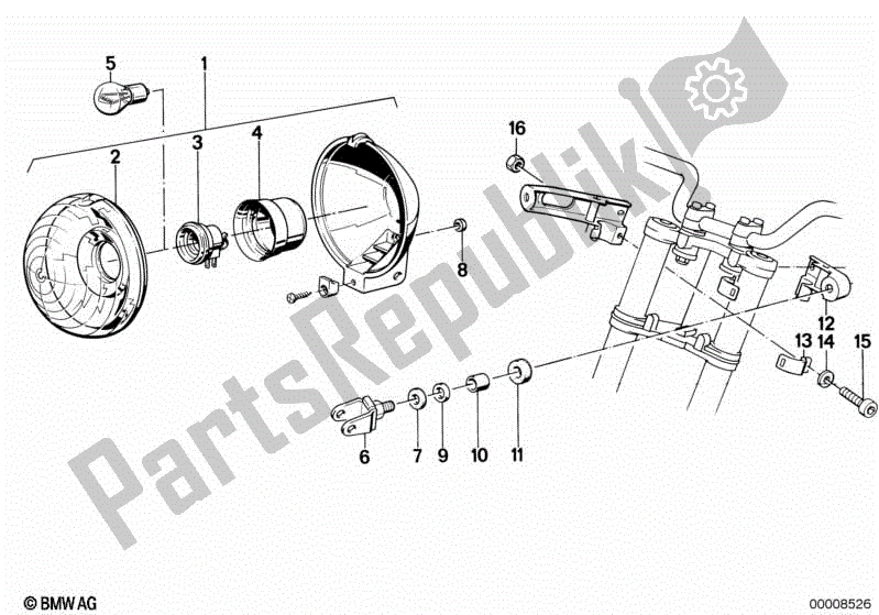 Todas las partes para Luz De Señalización de BMW K 75S 750 1986 - 1995