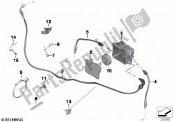 Bowden cable/cable distributor