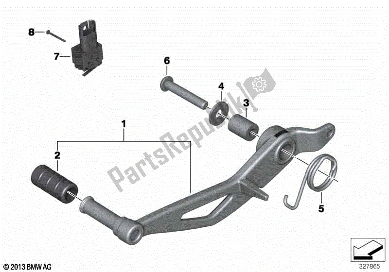 Todas las partes para Pedal De Freno de BMW R Nine T K 21 2013 - 2016