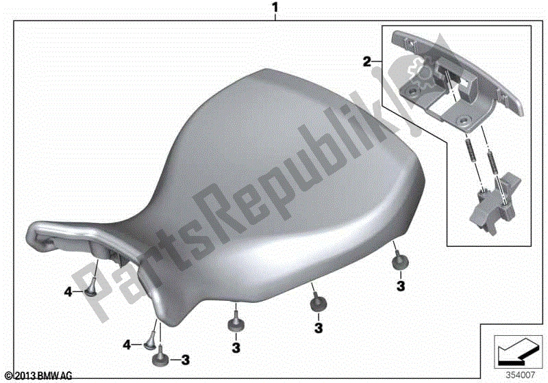 Todas las partes para Asiento Del Conductor 'personalizado' de BMW R Nine T K 21 2013 - 2016