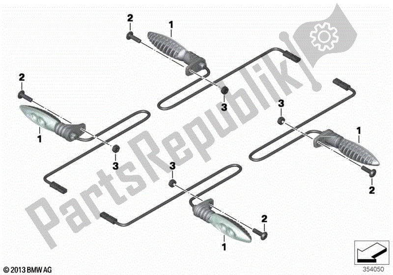 Todas las partes para Indicador De Giro Led de BMW R Nine T K 21 2013 - 2016