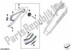 Mounted parts, sport muffler, lower