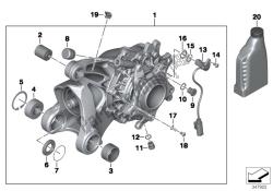 Right-angle gearbox with vent