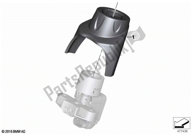 Todas las partes para Tapa F Interruptor De Encendido Y Bloqueo De Dirección de BMW R Nine T K 21 2016 - 2021