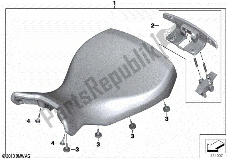 Todas las partes para Asiento Del Conductor 'personalizado' de BMW R Nine T K 21 2016 - 2021