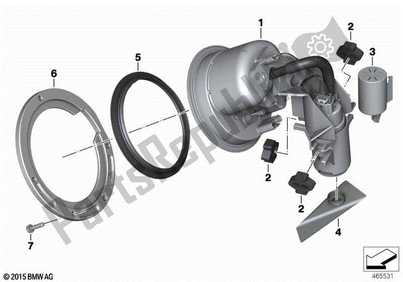 Todas las partes para Bomba De Combustible / Filtro de BMW R Nine T K 21 2016 - 2021