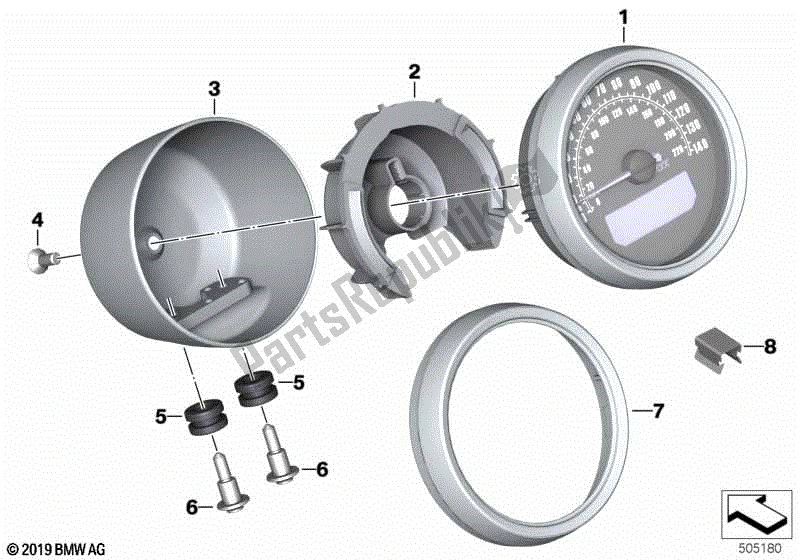 Todas las partes para Combinación De Instrumentos de BMW R Nine T K 21 2016 - 2021