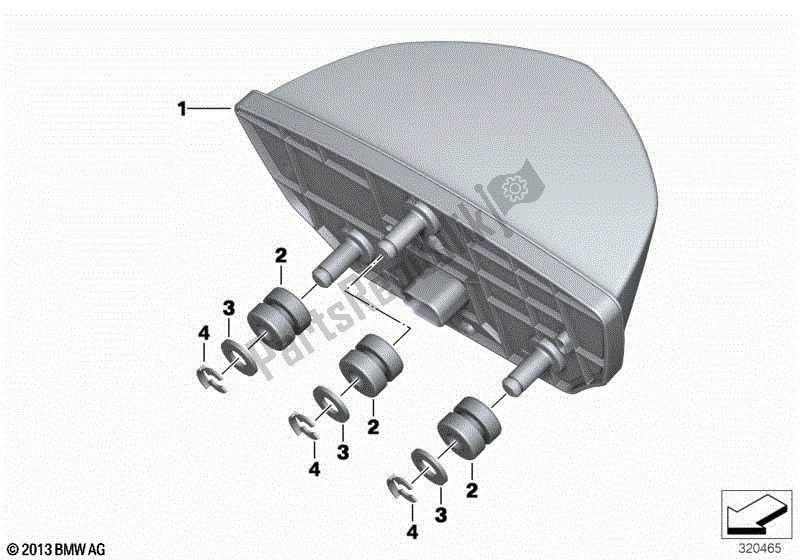 Todas las partes para Luz Trasera Led de BMW R Nine T K 21 2016 - 2021