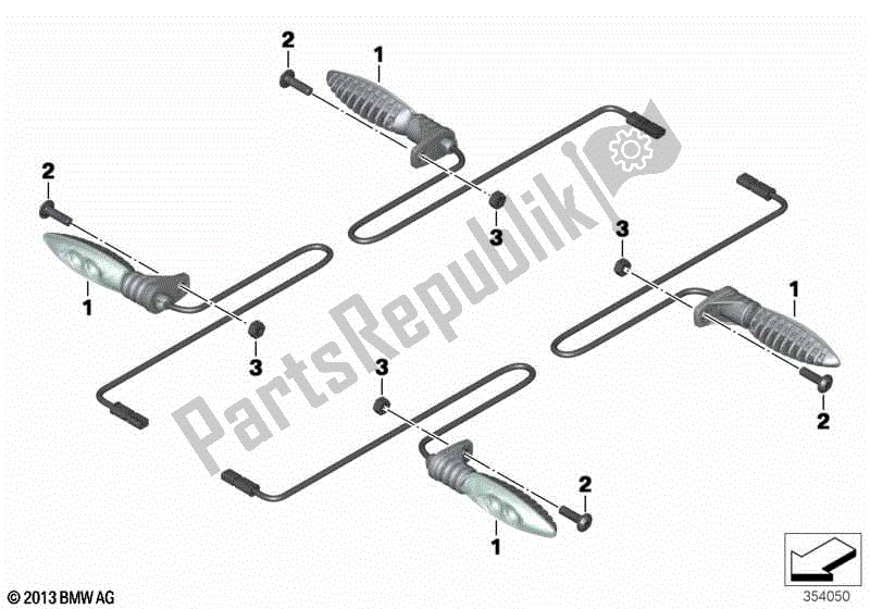 Todas las partes para Indicador De Giro Led de BMW R Nine T K 21 2016 - 2021