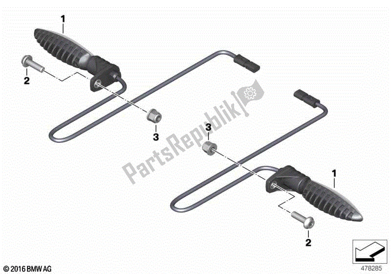 Todas las partes para Intermitentes Led, Traseros de BMW R Nine T K 21 2016 - 2021