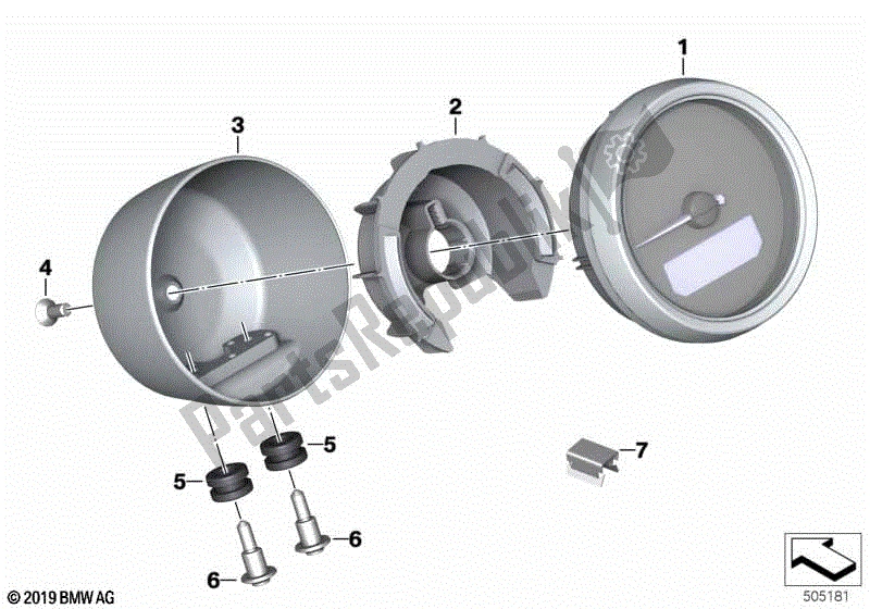 Todas las partes para Cuentarrevoluciones de BMW R Nine T K 21 2016 - 2021