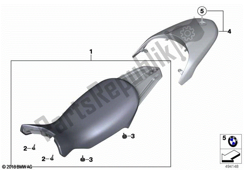 Toutes les pièces pour le Selle Pilote Urban du BMW R Nine T K 21 2016 - 2021