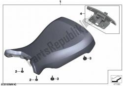 Single seat bench for luggage rack