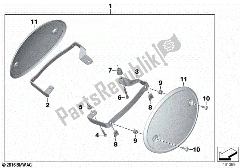 Todas las partes para Matrícula Inicial de BMW R Nine T K 21 2016 - 2021