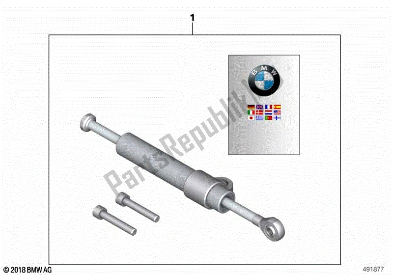 Todas las partes para Amortiguador De Dirección de BMW R Nine T K 21 2016 - 2021