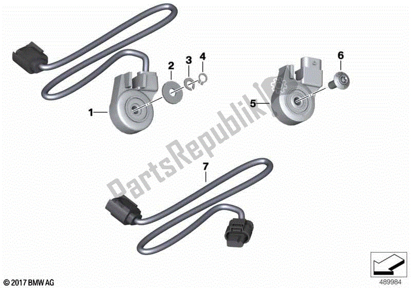 Todas las partes para Interruptor, Pie De Apoyo de BMW R Nine T K 21 2016 - 2021