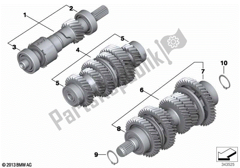 Todas las partes para Ejes De Transmisión de BMW R Nine T K 21 2016 - 2021