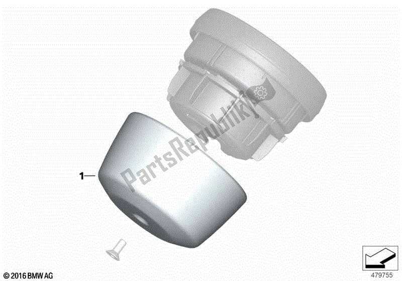 Todas las partes para Combinación De Instrumentos De Panel De Moldura de BMW R Nine T K 21 2016 - 2021