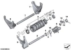 6-speed transmission shift components