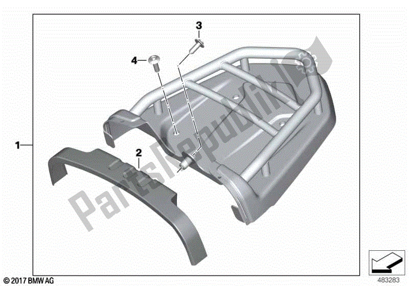 Alle onderdelen voor de Bagage Portier van de BMW R Nine T Pure K 22 2016 - 2021