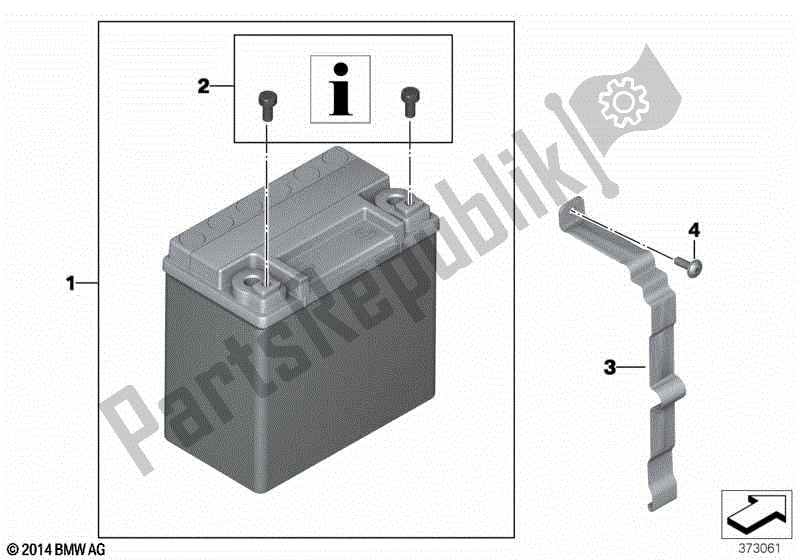 Todas las partes para Batería Agm de BMW R Nine T Pure K 22 2016 - 2021