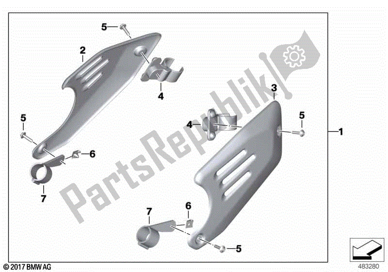 Todas las partes para Tapa Para Silenciador De Admisión de BMW R Nine T Pure K 22 2016 - 2021