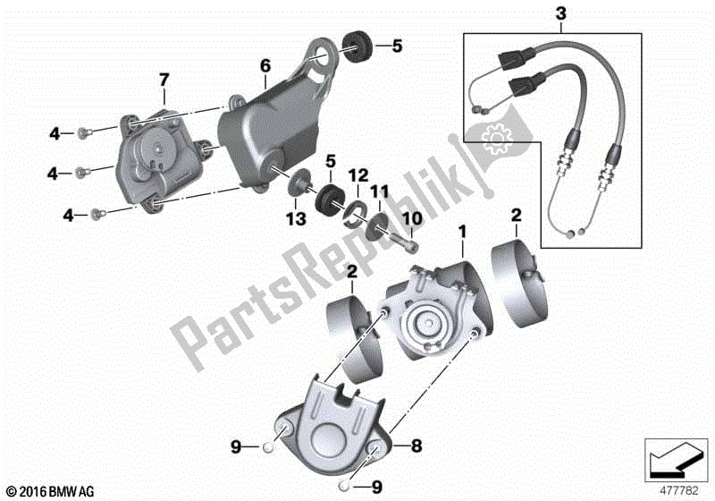 Todas las partes para Aleta De Escape de BMW R Nine T Pure K 22 2016 - 2021