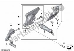 Footrest assembly, left