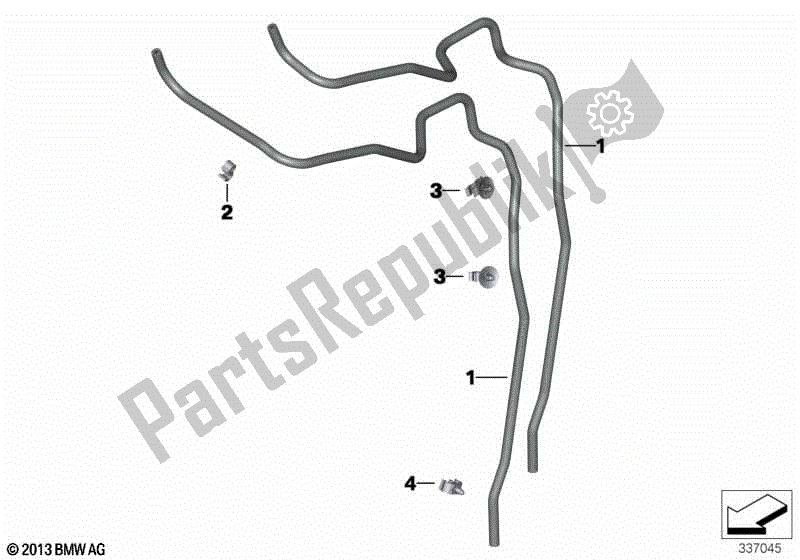 Todas las partes para Ventilación Del Tanque De Combustible de BMW R Nine T Pure K 22 2016 - 2021