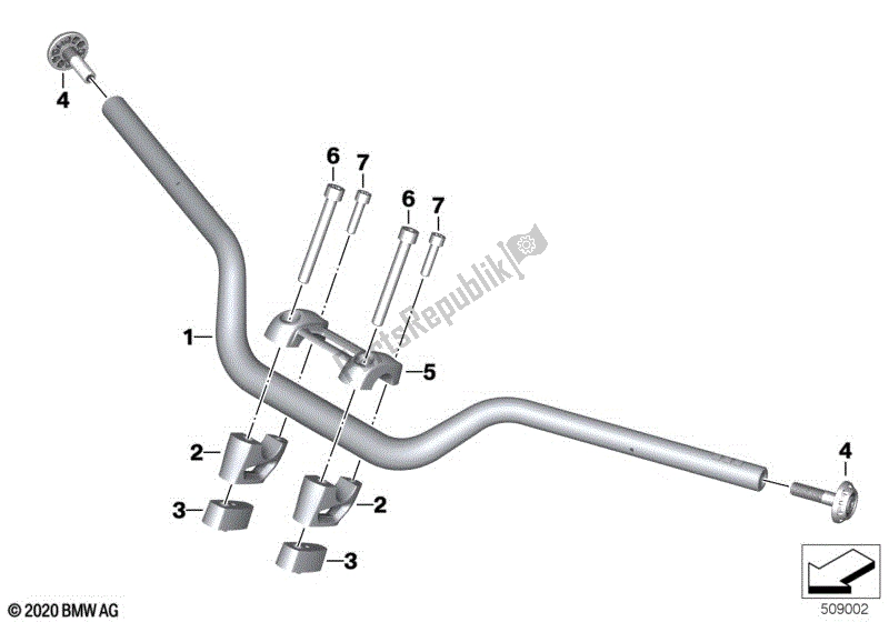 Todas las partes para Manillar de BMW R Nine T Pure K 22 2016 - 2021