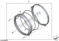 Headlamp cover panel Machined