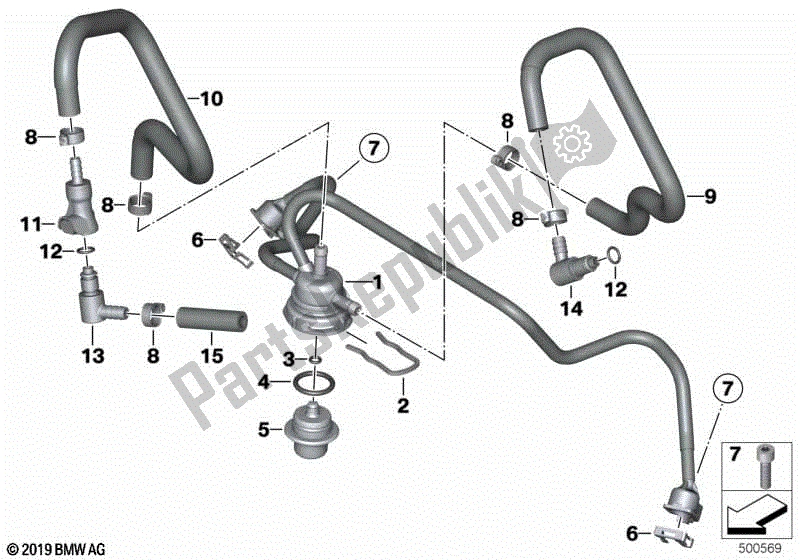 Todas las partes para Inyectores Y Líneas de BMW R Nine T Pure K 22 2016 - 2021