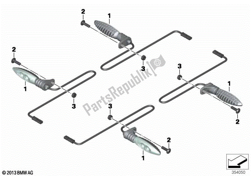 Todas las partes para Indicador De Giro Led de BMW R Nine T Pure K 22 2016 - 2021