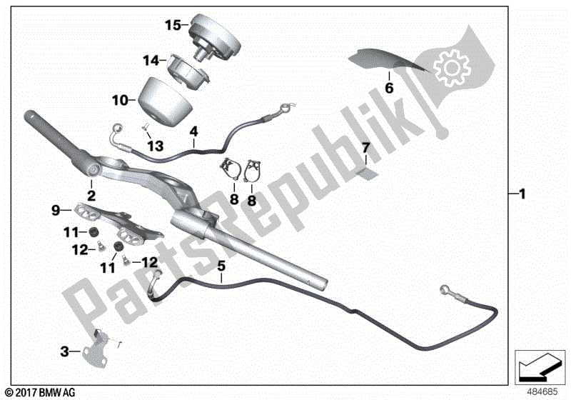 Todas las partes para Juego, Soporte De Horquilla de BMW R Nine T Pure K 22 2016 - 2021