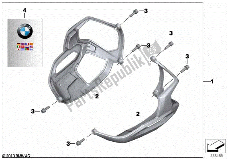 Todas las partes para Protector De Tapa De Válvula, Plástico de BMW R Nine T Pure K 22 2016 - 2021