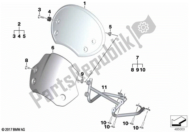 Todas las partes para Parabrisas de BMW R Nine T Pure K 22 2016 - 2021