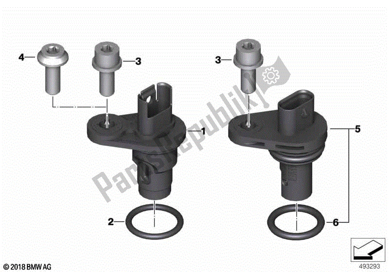 Todas las partes para Sensor De Posición Del árbol De Levas de BMW R Nine T Racer K 32 2016 - 2021