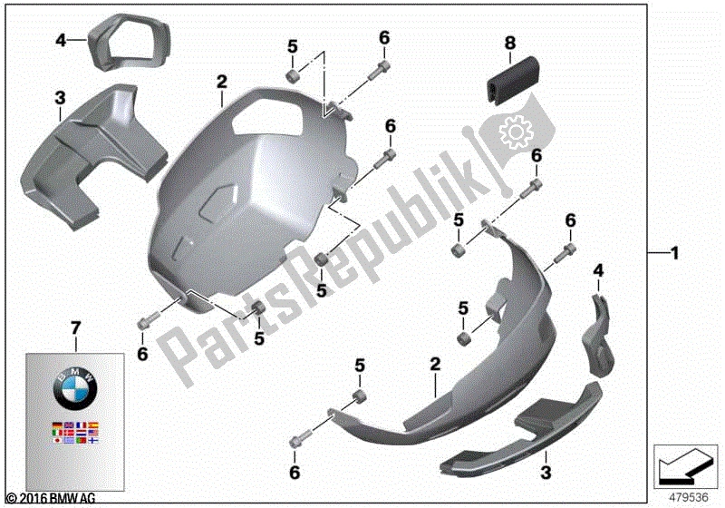 Todas las partes para Protector De Tapa De Culata, Aluminio de BMW R Nine T Racer K 32 2016 - 2021