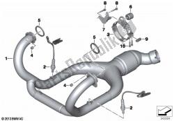 pièces de système d'échappement avec supports