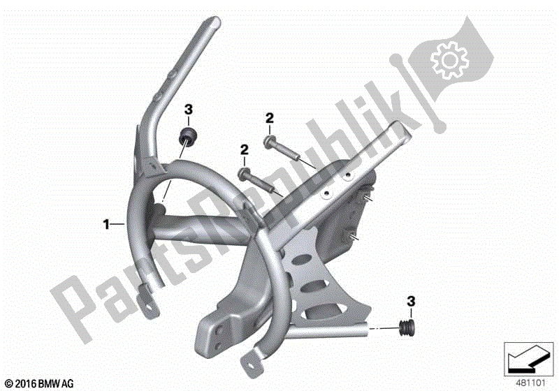 Todas las partes para Portador Del Panel Frontal de BMW R Nine T Racer K 32 2016 - 2021