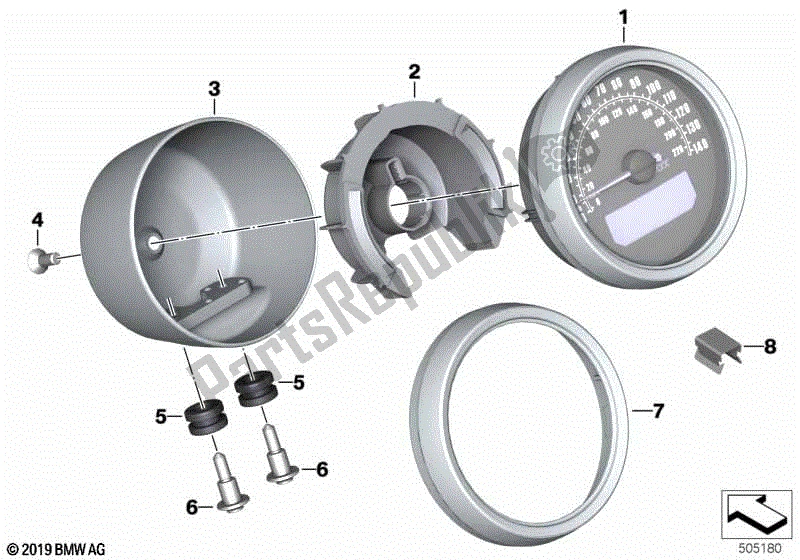 Todas las partes para Combinación De Instrumentos de BMW R Nine T Racer K 32 2016 - 2021