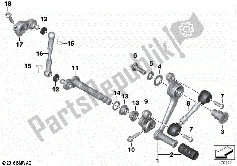 Todas las partes para Componentes Externos De Control De Cambios de BMW R Nine T Racer K 32 2016 - 2021