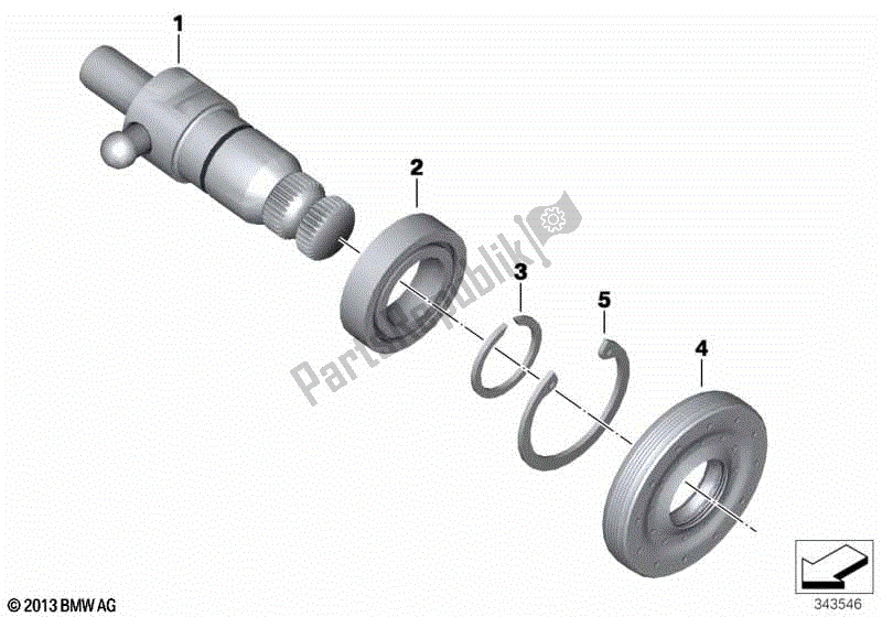 Todas las partes para Eje Selector de BMW R Nine T Racer K 32 2016 - 2021